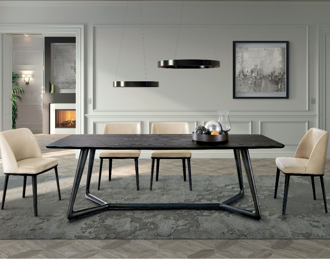 Cover: tavolo moderno piano legno, elegante e raffinato | Cover a modern table with wooden top, elegant and refined