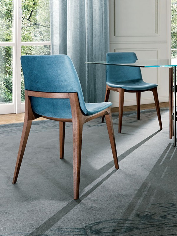 Ellen sedia rivestimento tessuto in ambiente moderno | Ellen fabric upholstery chair in a modern setting