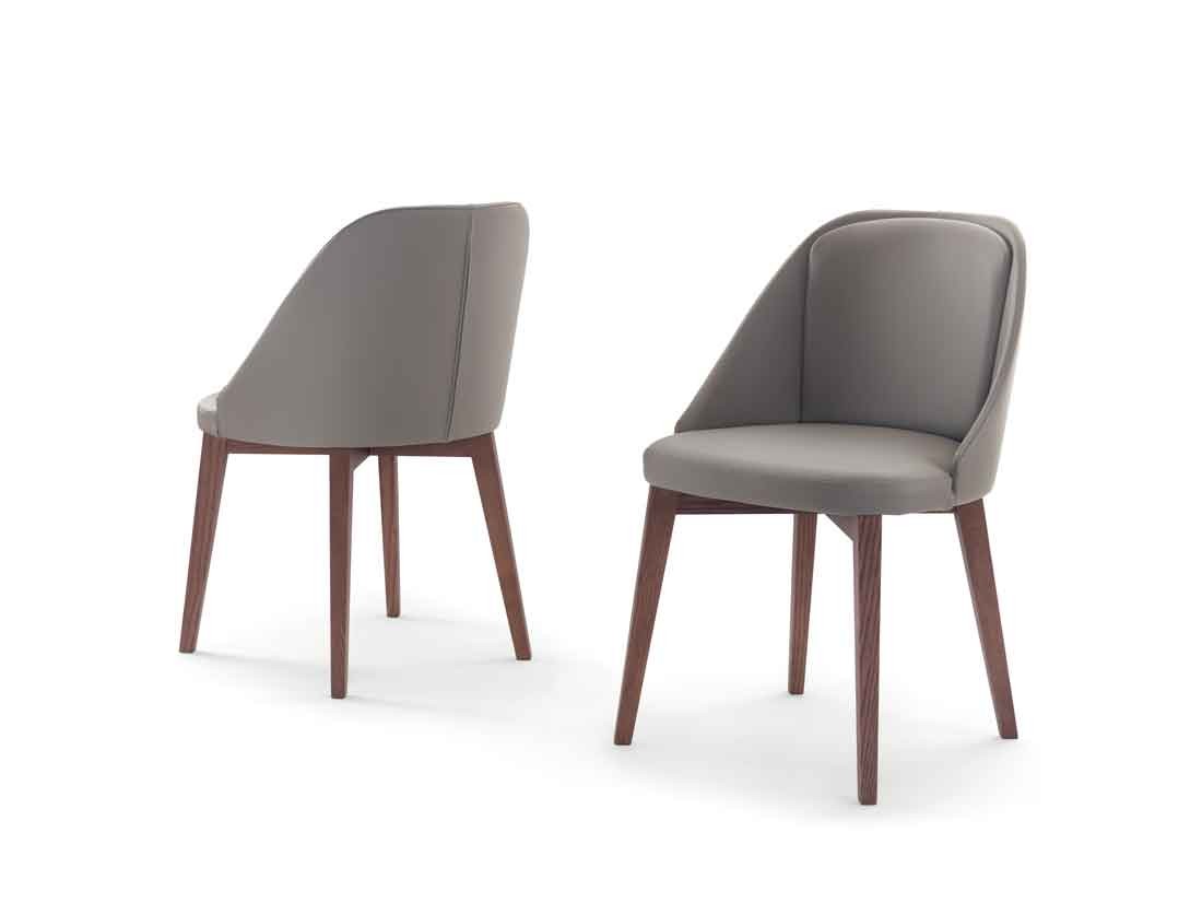 Amy: poltroncina imbottita con struttura in legno | Amy: upholstered armchair with wooden structure