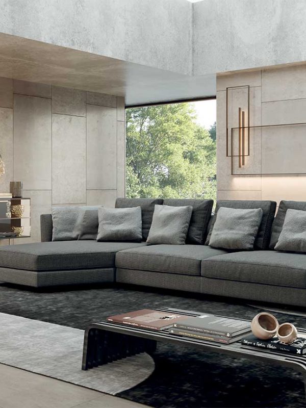 Ester: divano imbottito in ambiente moderno | Ester: upholstered sofa in a modern setting